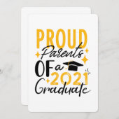 Stolze Eltern einer Grußkarte für 2021 Ankündigung (Vorne/Hinten)