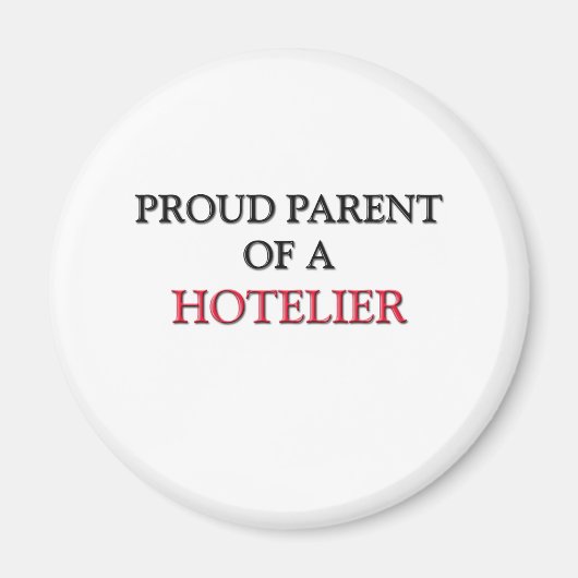 Stolze Eltern eines HOTELIERS Magnet (Vorne)