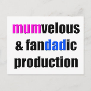 Stolze Eltern Postkarte