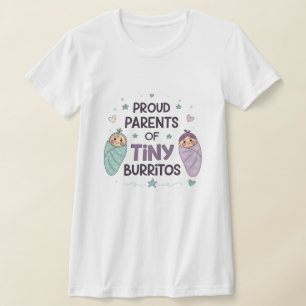 Stolze Eltern von winzigen Burritos Kunst T-Shirt