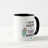Stolze Eltern von winzigen Burritos Kunst Tasse (VorderseiteRechts)
