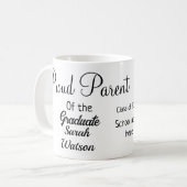 stolze Elternstudentin geben Foto-Namen-Klasse Jah Kaffeetasse (Vorderseite Links)