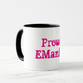 Stolze EManiac Tasse (Vorderseite Links)