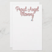 Stolze Engels-Mama stationär Briefpapier (Vorne/Hinten)