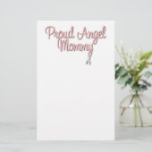 Stolze Engels-Mama stationär Briefpapier (Stehend Vorderseite)