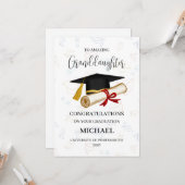 Stolze Enkelin Absolventin Personalisiert Karte (Vorderseite/Rückseite Beispiel)