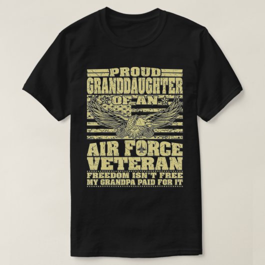 Stolze Enkelin der Luftwaffe - Veteran Freedom I T-Shirt (Design vorne)