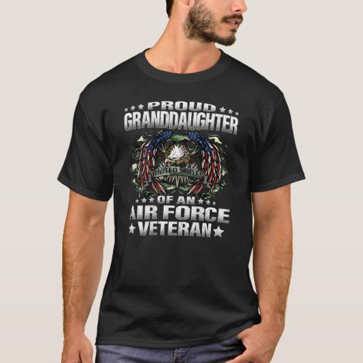 Stolze Enkelin eines Veteranen der Luftwaffe T-Shirt (Vorderseite)