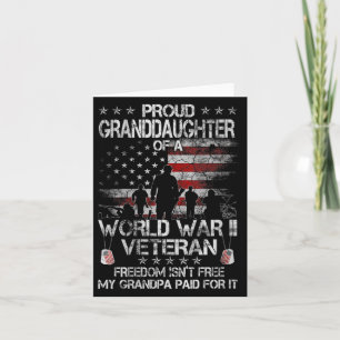 Stolze Enkelin eines WW2-Veteranen US Fl Karte