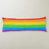 Stolze Erholung: Regenbogenflagge Seitenschläferkissen (Rückseite)