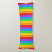Stolze Erholung: Regenbogenflagge Seitenschläferkissen (Vorderseite Vertikal)