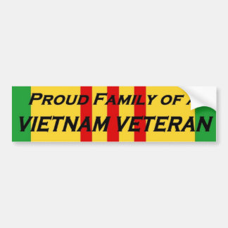 Stolze Familie eines Vietnam-Veterans Autoaufkleber