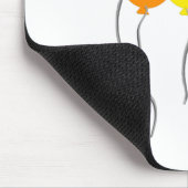 Stolze Farbballons für LGBTQ - weiß Mousepad (Ecke)