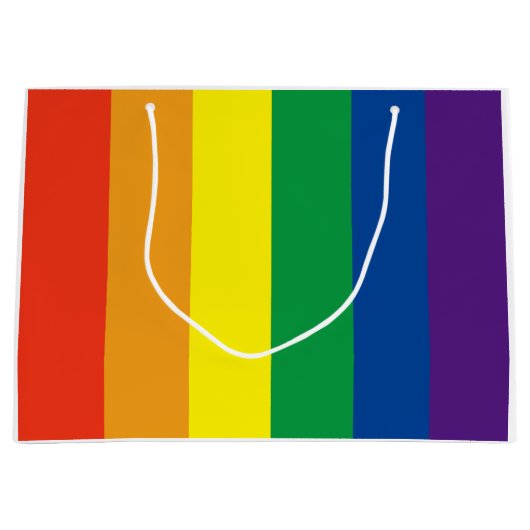 Stolze Farben Regenbogengeschenk Tasche Große Geschenktüte (Vorderseite)