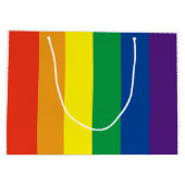 Stolze Farben Regenbogengeschenk Tasche Große Geschenktüte (Rückseite)
