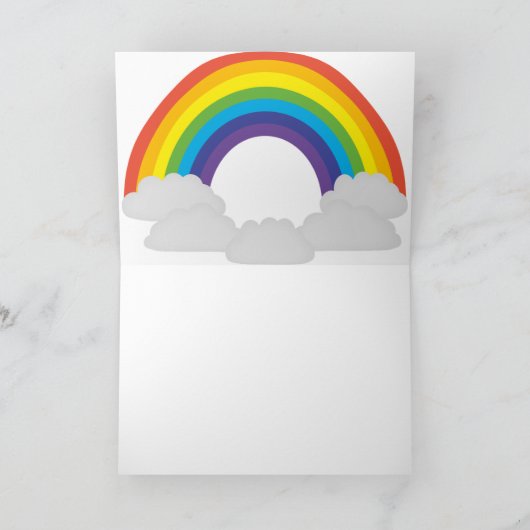 Stolze Farben Regenbogenkarte Karte (Innenseite)