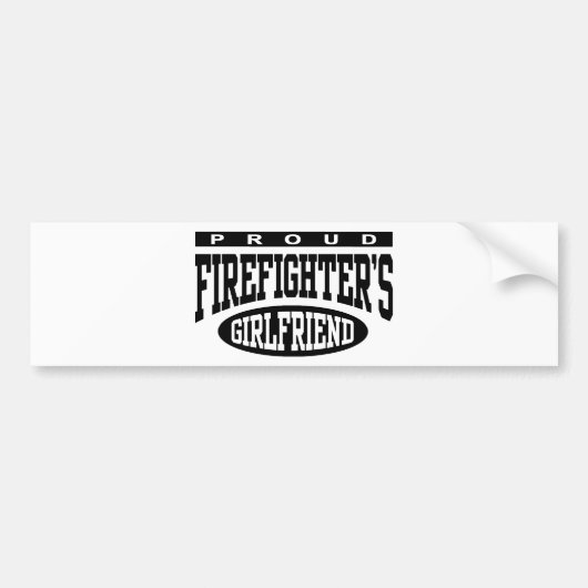 Stolze Feuerwehrfrau Autoaufkleber (Vorne)