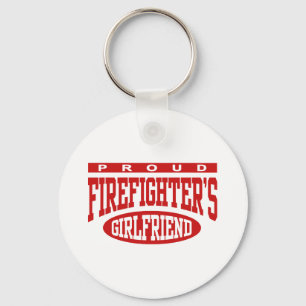 Stolze Feuerwehrfrau Schlüsselanhänger