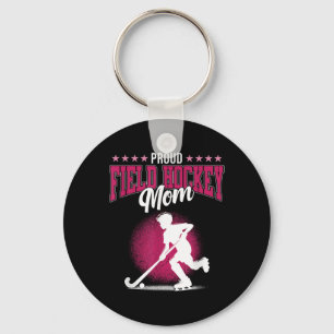 Stolze Field-Hockey-Mutter Sportlerin Liebhaberin Schlüsselanhänger