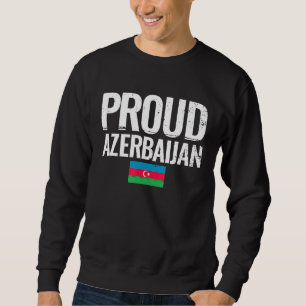 Stolze Flagge Aserbaidschans Sweatshirt