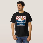 Stolze Flagge für den amerikanischen Vater Bald Ea T-Shirt (Vorne ganz)
