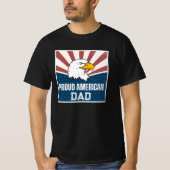 Stolze Flagge für den amerikanischen Vater Bald Ea T-Shirt (Vorderseite)