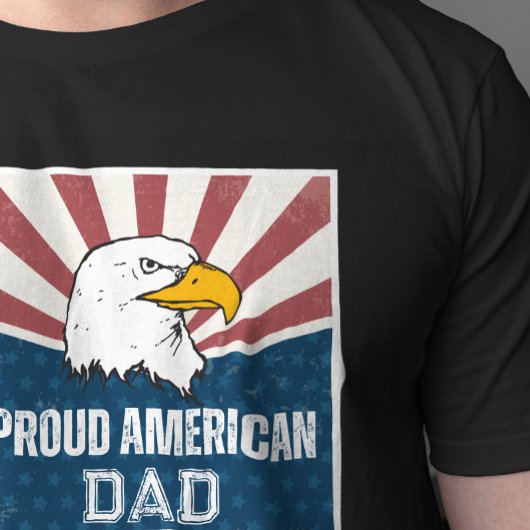 Stolze Flagge für den amerikanischen Vater Bald Ea T-Shirt
