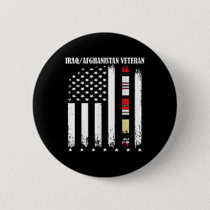 Stolze Flagge für den Irak Afghanistan Button