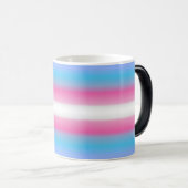 Stolze Flagge offenbaren! Transgender-Flag erschei Verwandlungstasse (VorderseiteRechts)