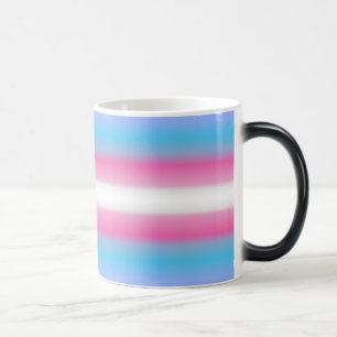 Stolze Flagge offenbaren! Transgender-Flag erschei Verwandlungstasse