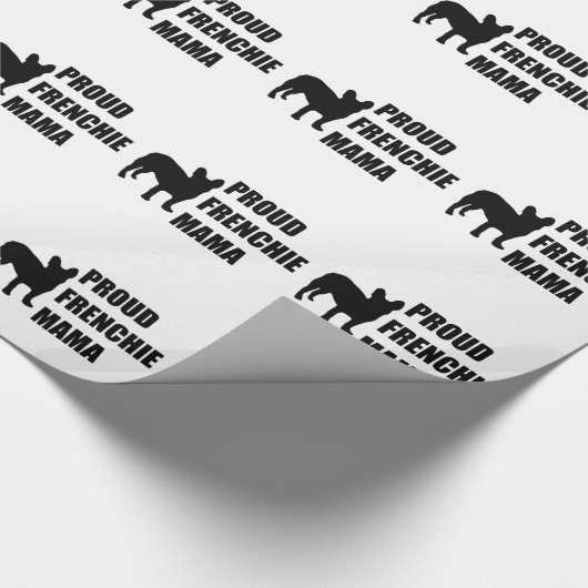 Stolze Frenchie Mutter Geschenkpapier (Ecke)