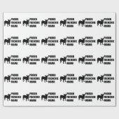 Stolze Frenchie Mutter Geschenkpapier (Flach)