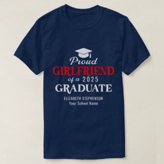Stolze Freundin Abschluss koordinierende Familie T-Shirt