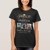 Stolze Freundin der Graduate Foto Collage T-Shirt (Vorderseite)