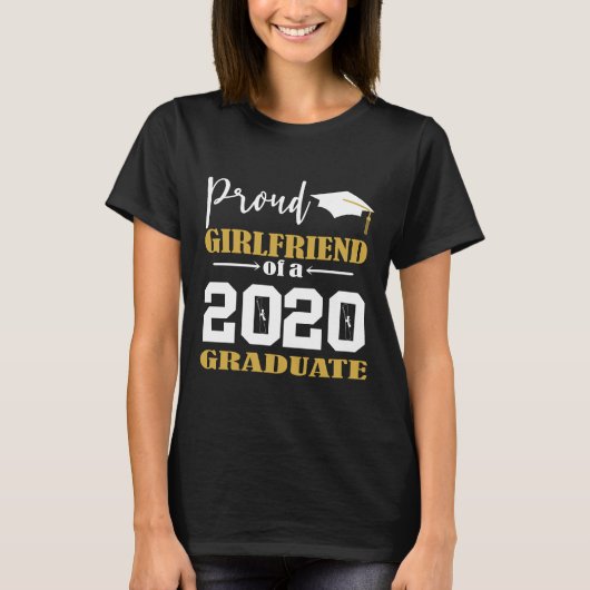 Stolze Freundin eines 2020 Graduate White T-Shirt (Vorderseite)
