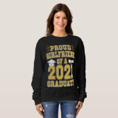 Stolze Freundin eines Absolventen der Graduiertens Sweatshirt (Vorne ganz)