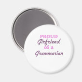 Stolze Freundin eines Grammariers Magnet (Vorderseite/Rückseite)