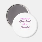 Stolze Freundin eines Linguisten Magnet (Vorderseite/Rückseite)