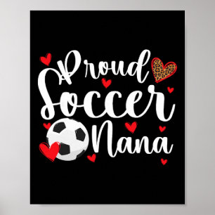 Stolze Fußball-Oma eines Fußballspielers Oma Poster