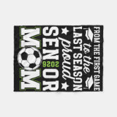 Stolze Fußball-Senior-Mutter 2026 Fußball-Senior-M Fleecedecke (Vorderseite (Horizontal))