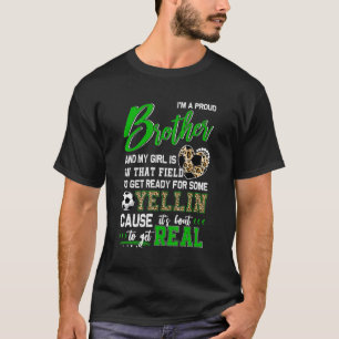 Stolze Fußballfamilie der Fußballbrüder T-Shirt