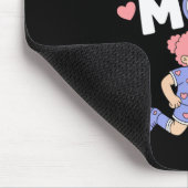 Stolze Fußballmutter Fröhlicher Fan-Support für Mü Mousepad (Ecke)