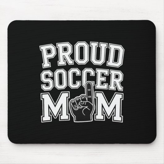 Stolze Fußballmutter Fröhlicher Fan-Support für Mü Mousepad (Vorne)