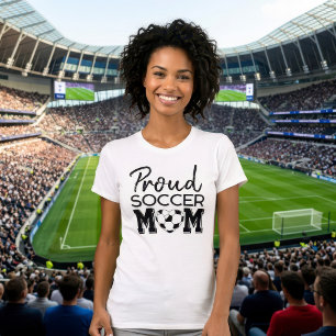 Stolze Fußballmutter individuell gestaltetes Doppe T-Shirt