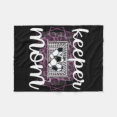 Stolze Fußballtorwart-Mutter eines Fußballtorwarts Fleecedecke (Vorderseite (Horizontal))