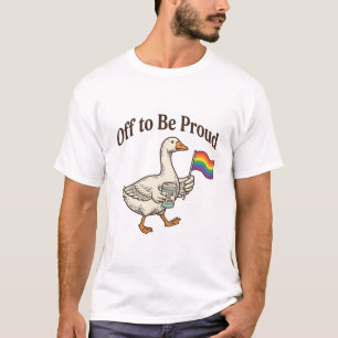 Stolze Gans Pride Parade Vintage-Shirt-Design_1 T-Shirt