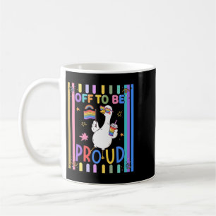 Stolze Gans Regenbogenflagge Spaß-Feier Kaffeetasse