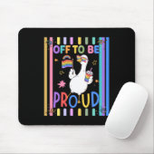 Stolze Gans Regenbogenflagge Spaß-Feier Mousepad (Mit Mouse)