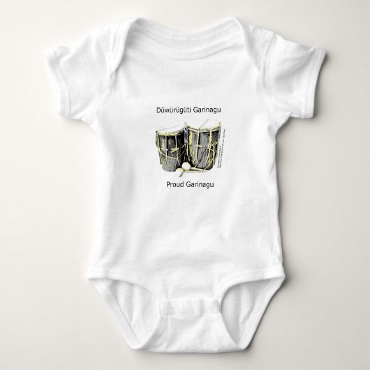 Stolze Garifuna Baby-Kleidung Baby Strampler (Vorderseite)