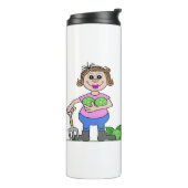 Stolze Gärtnerin Thermosbecher (Nach links gedreht)